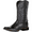 #004-Black, variant on GIPQJK Men's Western Boots with High-Quality Embroidery: Retro Leather Design, Wide Calf Fit, Square Toe, and Pull-On Tabs for Easy Wear,Black 43