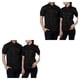 thumbnail image 1 of sweethay Uniforme de Chef de algodón, camisas de manga corta de verano para hombres, chaqueta de Chef, delantal, botones con bolsillos delanteros, Negro L 2piezas sweethay CBP575788, 1 of 5