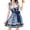 Blue, variant on Christmas Dresses for Women Traditional German Oktoberfest For Women Bavarian Festival Dress Lace Gown Carnival Performance Outfit Elegant Court Dress