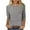 style02-Gray, variant on Gamivast 3/4 Length Sleeve Womens Tops Trendy Print Crew Neck Tunic Tops Spring Summer Loose Fit Tshirts Vacation Casual Ladies Tops Black XXXL Camisas Para Mujer