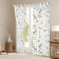 thumbnail image 3 of Homewish Zebra Monkey Crocodile Black Out Curtains,Zoo Animal Giraffe Curtains Pack of 2 (42x63 Each),White Gray Bedroom Curtains For Girl Boy,Breathable Home Decor, 3 of 6