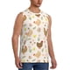 thumbnail image 2 of Balery Chicken Family Camisetas sin mangas para hombre, absorbe la humedad y protege contra el mal olor.-XX-Large, 2 of 7