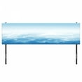 thumbnail image 3 of Clouds Headboard, Fluffy Clouds High Above Ground Mass of Condensed Water Vapor Floating Dream Image, Upholstered Decorative Metal Bed Headboard with Memory Foam, King Size, Blue White, by Ambesonne, 3 of 4