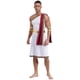 thumbnail image 4 of Disfraces de Cosplay de guerrero Toga para hombre, rey romano, gladiador, con mangas, Toga griega antigua, un hombro, bordado, puños de bata, 4 of 5