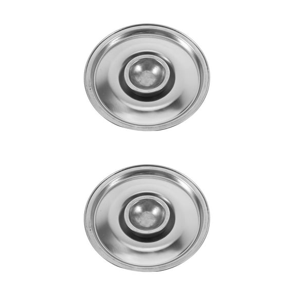 UPGRATOR 2pcs Stainless Steel Pot Cover 10cm Mini Bowl Lid Universal Cooking Lid Seasoning Basin Lid Cookware Replacement