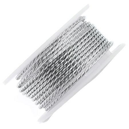 Brass Twisted Wire - Artistic Wire, Twisted Craft Wire 22 Gauge Thick, 4 Yard Spool, Stainless Steel