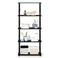 thumbnail image 5 of Shelf Furinno Turn-Tube, 5 niveles, multiusos, espresso, color negro, 5 of 5