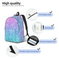 thumbnail image 3 of Rocae Multicolor Glitter for Durable Canvas Backpack Leisure Large Bag Travel Rucksack Multi-function Backpack Medium, 3 of 8