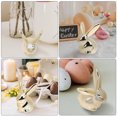 thumbnail image 5 of Golden Ceramic Rabbit Mini Figurine Decor Bunny Statue Bedroom Decore Sculpture Decorate Animal, 5 of 6