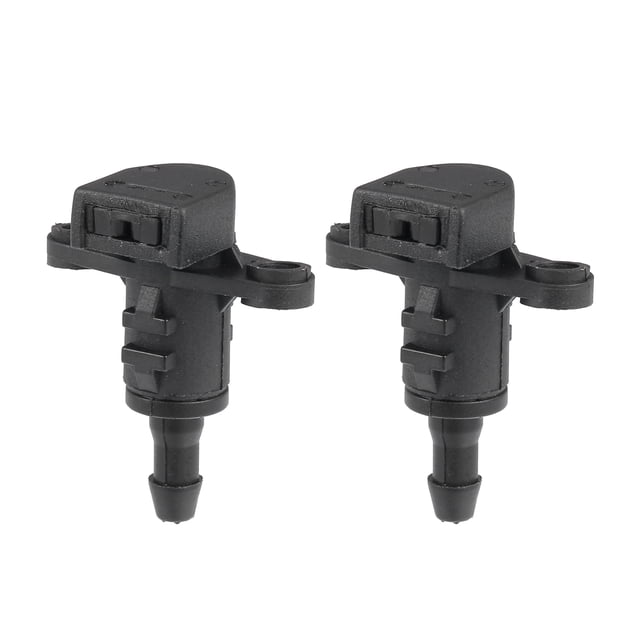Boquilla de limpiaparabrisas para limpiaparabrisas para Kia Forte 2014-2018 No.986303X000, paquete de 2, color negro