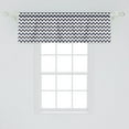 thumbnail image 2 of Ambesonne Zig Zag Window Valance, Geometric Retro Funky, 54" X 18", Multicolor, 2 of 3