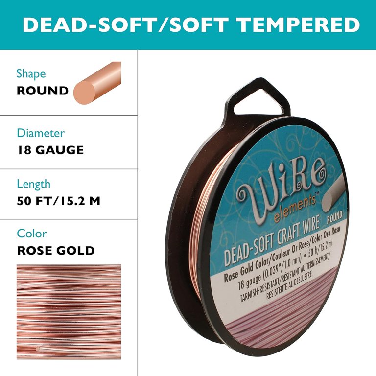 The Beadsmith Wire Elements Craft Wire Tarnish Resistant, Soft
