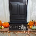 thumbnail image 5 of Welcome Door Mat Non-Slip Funny Skull Doormat Indoor Outdoor Entrance Rug Halloween Party Decor 17 X 29 Inch, 5 of 6