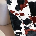 thumbnail image 3 of Cow Print Blanket Warm Plush Cute Black Cow Throw Blanket Soft Fleece Flannel Lightweight Throw Blankets Sofa Couch Bed Travel Cow Bedding Room Decor for Kids Teens Adults 40"x50", 3 of 6