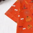 thumbnail image 3 of MVRLSH Womens Pajama Sets for Women 2 Piece Halloween Print Button Waist Short Sleeve Top And Shorts wear Sleepwear Soft Sleepwear Lounge Set Red - XXL, 3 of 7