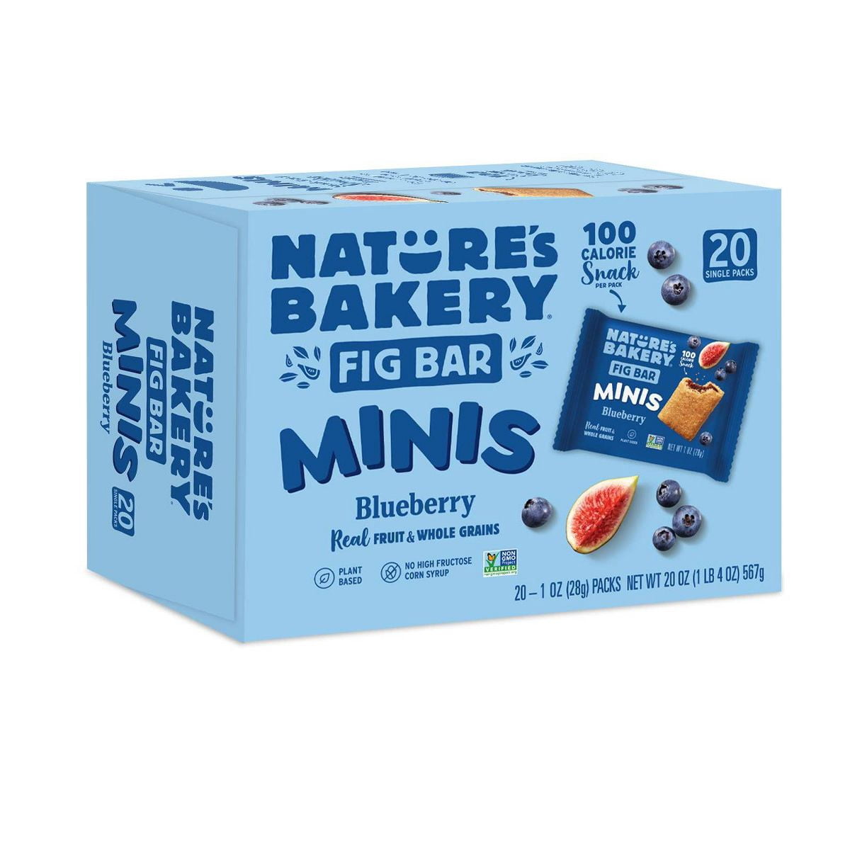 2X - Nature's Bakery Blueberry Fig Bar MINIS - 20oz/20ct