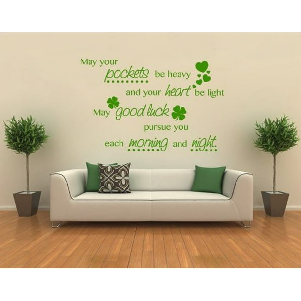 May Your Pockets Be Heavy And Heart Light Good Luck Pursue You Each - Good Luck Home Decor May Your Pockets Be Heavy And Heart Light Good Luck Pursue You Each - Good Luck Home Decor