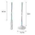 thumbnail image 3 of Sheghy 2024 Home Essentials Self Wringing Mop For Floor Cleaning Reusable , Easy Squeezed Twisting Mop With 52.3 Inches Long Handle And Top Scouring Pad, Wet Mops,Fresh Home Picks, 3 of 9