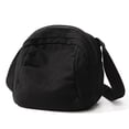 thumbnail image 2 of Canvas Shell Hobo Bag Zipper Unisex Washable Solid Handbag Pouch (Black), 2 of 10