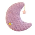 thumbnail image 2 of PATLOLLAV Purple Christmas Moon Stuffed Pillow,Moon Plush Toy Hanging a Star,Christmas Decoration Moon Throw Pillow,Home Decoration Christmas Birthday Gift for Kids Adults,Christmas Clearance, 2 of 5