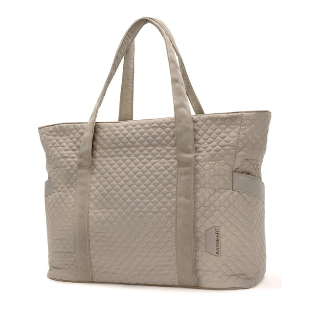 Bolsa BAGSMART grande para mujer, viajes, gimnasio, trabajo, marrón grisáceo