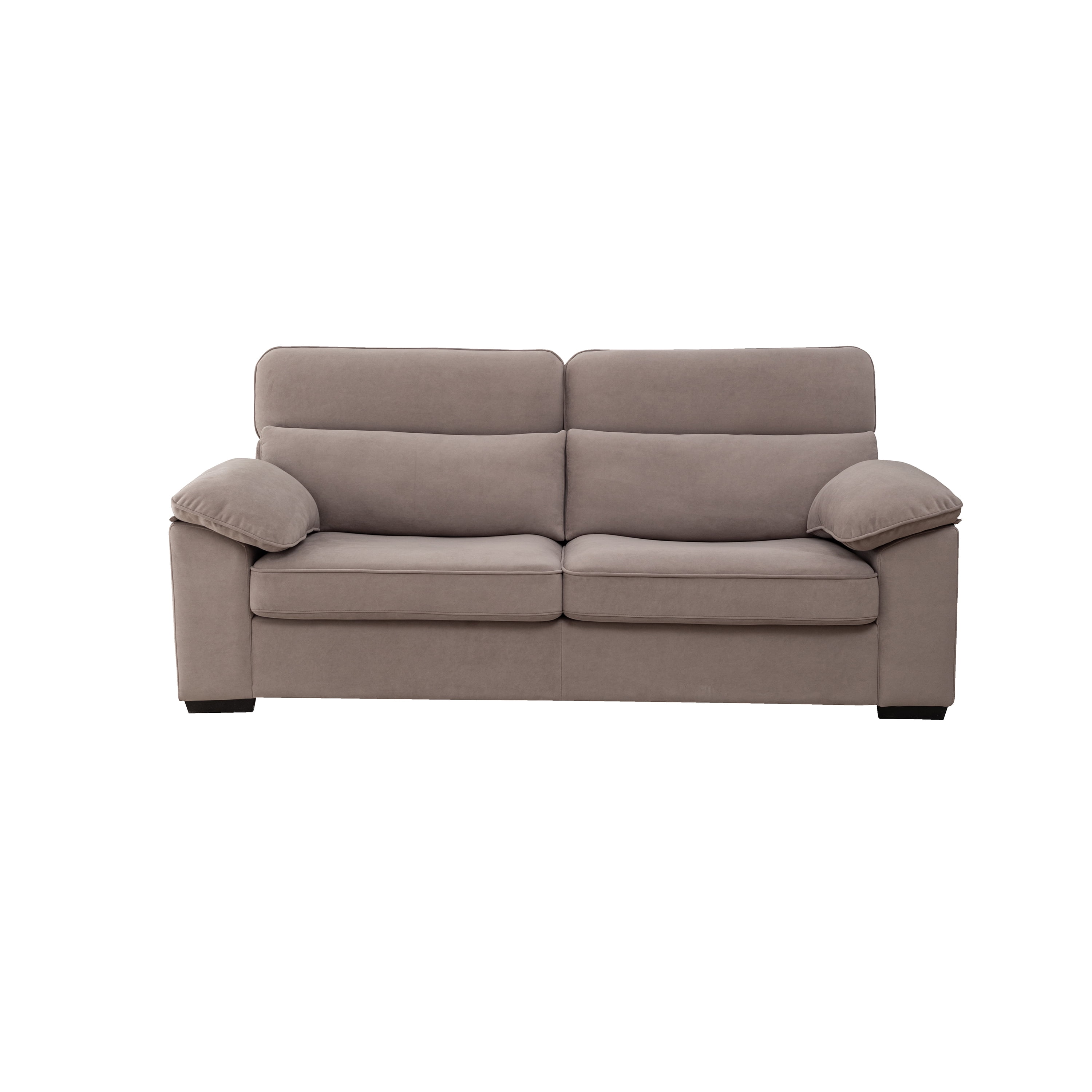 Sonny Contemporary Modern Pullout Sofa Bed with 4" Gel Mattress, Grey