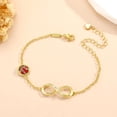 thumbnail image 4 of Softball Sports Bracelet for Women, 14K Gold Plated Sports Team Motivational Gift, Charming Jewelry for Her, 4 of 5