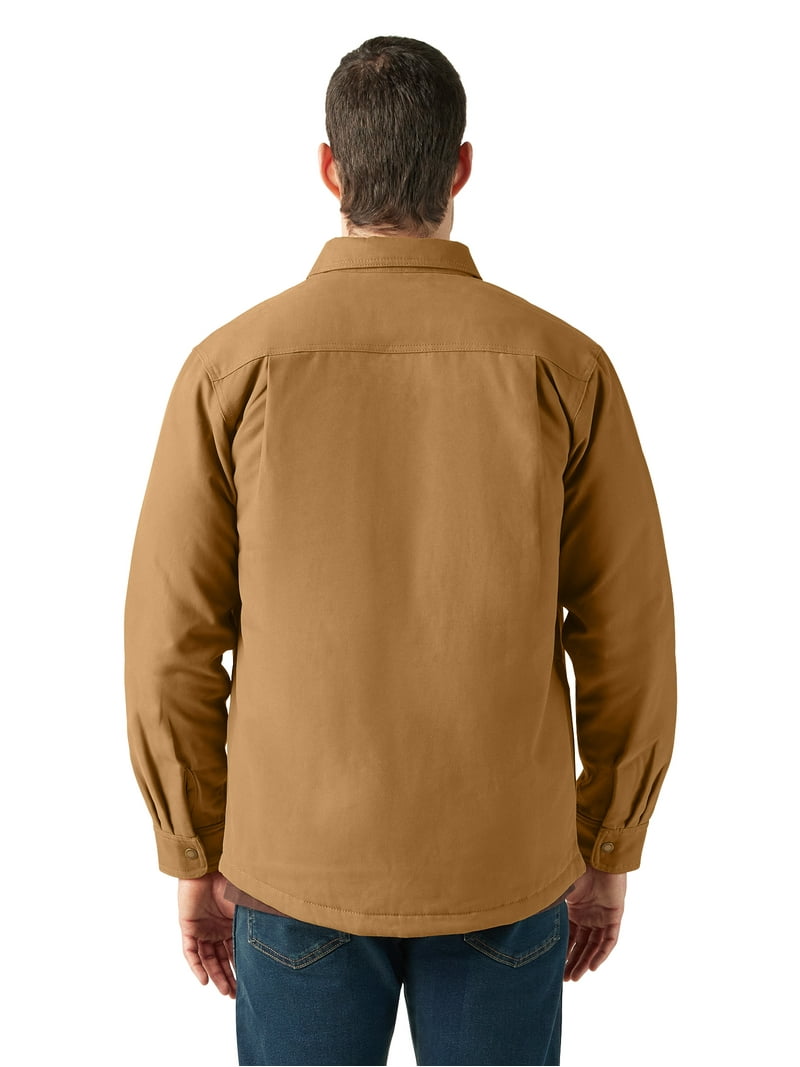 Genuine Dickies Men's Canvas Quilted Shirt Jacket - Walmart.com