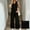 *Black, variant on ClodeEU Women's Crewneck Button Sleeveless Wide Leg Jumpsuit with Pockets,Casual Long Romper Army Green,Women's Plus L