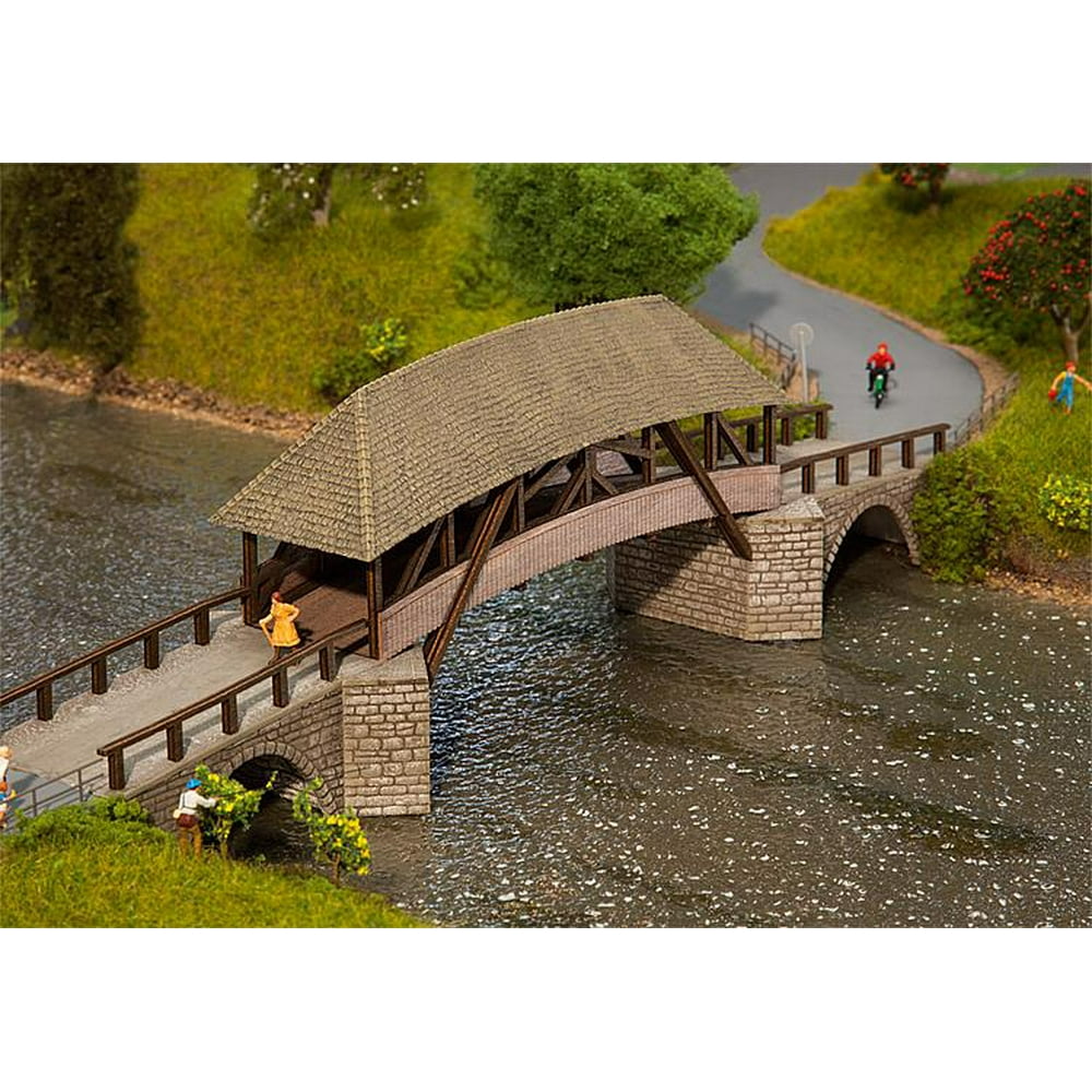 Faller HO Scale Building/Structure Kit LaserCut Wood Covered Arched