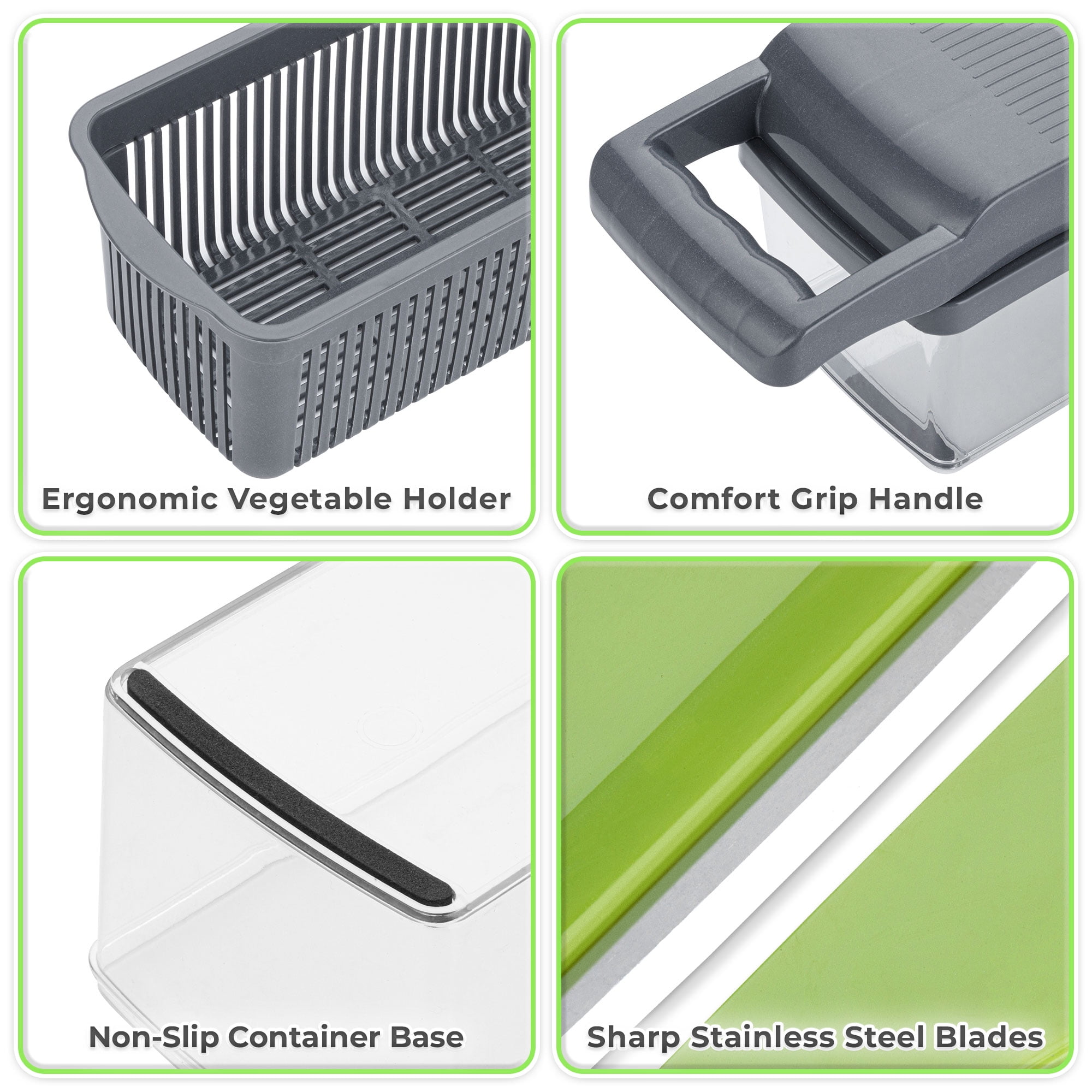 Golden Nature Vegetable Chopper, 14-in-1 Multifunctional Veggie Cutter, Dicer & Slicer, Kitchen Tools for Salad & Food