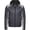 Space Gray/Gray Melange, variant on Tee Jays Mens Crossover Hooded Padded Outdoor Jacket