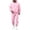Pink, variant on Delconic Mens Fleece Lined Hoodie and Jogger Set Casual Loose Fit Zip Front Hooded Sweatshirt and Drawstring Sweatpants Blue L