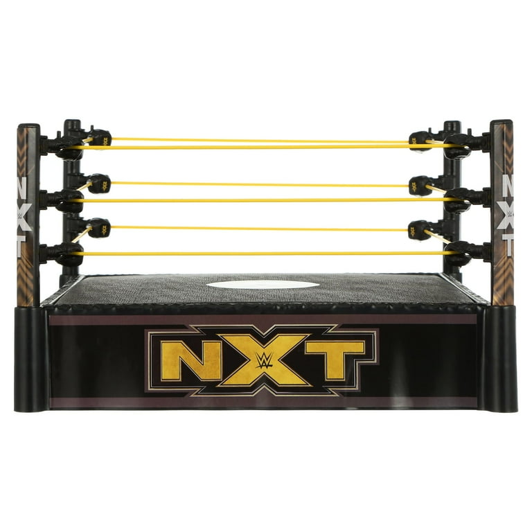 WWE NXT Superstar Ring with Spring Loaded Mat Playset Great Gift for Kids 6 Years and Up