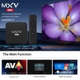 thumbnail image 4 of Caja de TV Irfora MXV Smart TV Box Android 11.0 2.4G / 5G WiFi Amlogic S905W2 Quad Core H.265 TV Set Top Box Soporte 4K Media Player con control remoto Irfora Caja de TV, 4 of 7