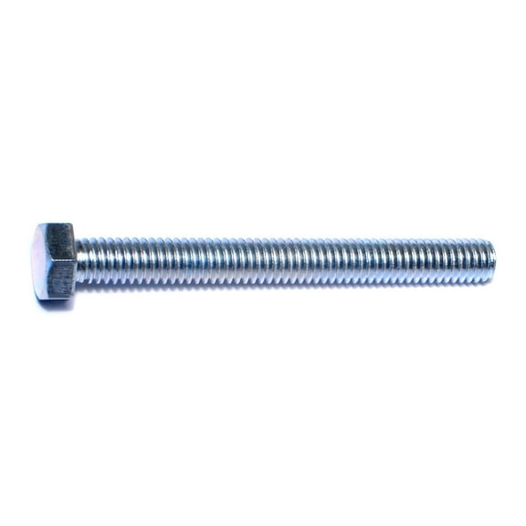 5/16"-18 x 3" Zinc Plated Steel Coarse Full Thread Hex Head Tap Bolts (8 pcs.)