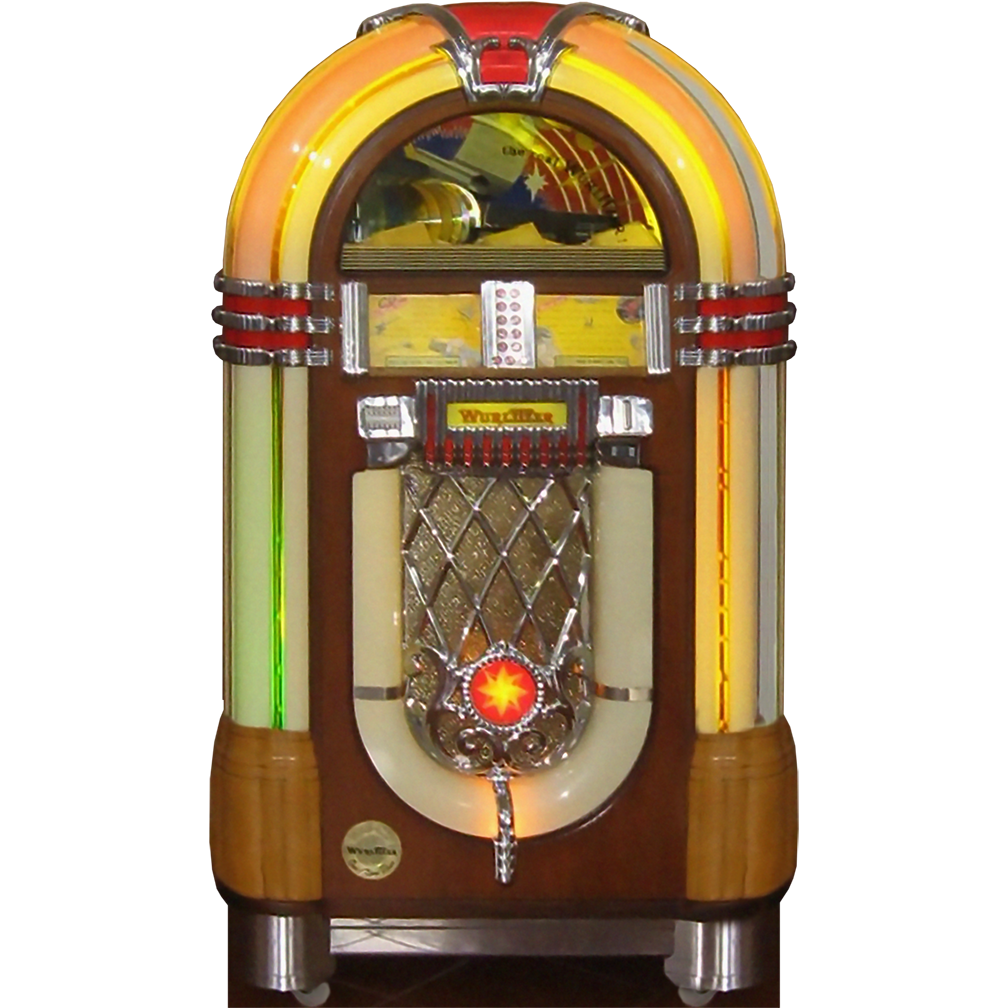 Juke Box Musical Radio Clear Acrylic Musical Figurine Plays Memory 