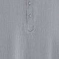 thumbnail image 4 of Ceisia Men's Shirt | Loose Stand Collar Short Sleeve Cotton-Linen Shirt | Breathable Textured Wrinkle (Multiple Solid Colors) Gift, 4 of 6