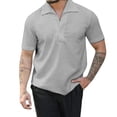 thumbnail image 2 of Shirts for Men Short Sleeve Mens Button Up Short Sleeve Shirt Summer T Shirts for Men Short Sleeve Work Shirt My Items, 2 of 8