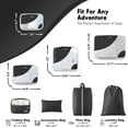 thumbnail image 4 of 4+4 Set Packing Cubes, Travel Luggage Organizers,Black, 4 of 8