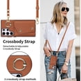 thumbnail image 4 of REQO for Samsung Galaxy S23 Ultra Luxury Zipper Wallet Case with Ring, Multi Card Holder Adjustable Crossbody Strap, Fashion Wallet Bag, 4 of 9