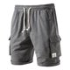 thumbnail image 1 of Pantalones cortos de bolsillo para hombre, pantalones cortos deportivos informales 100% algodón,, 1 of 5
