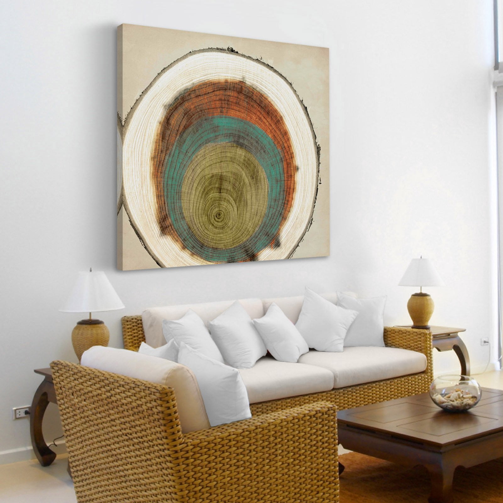 Marmont Hill "Expanding Rings" Painting Print on Wrapped Canvas