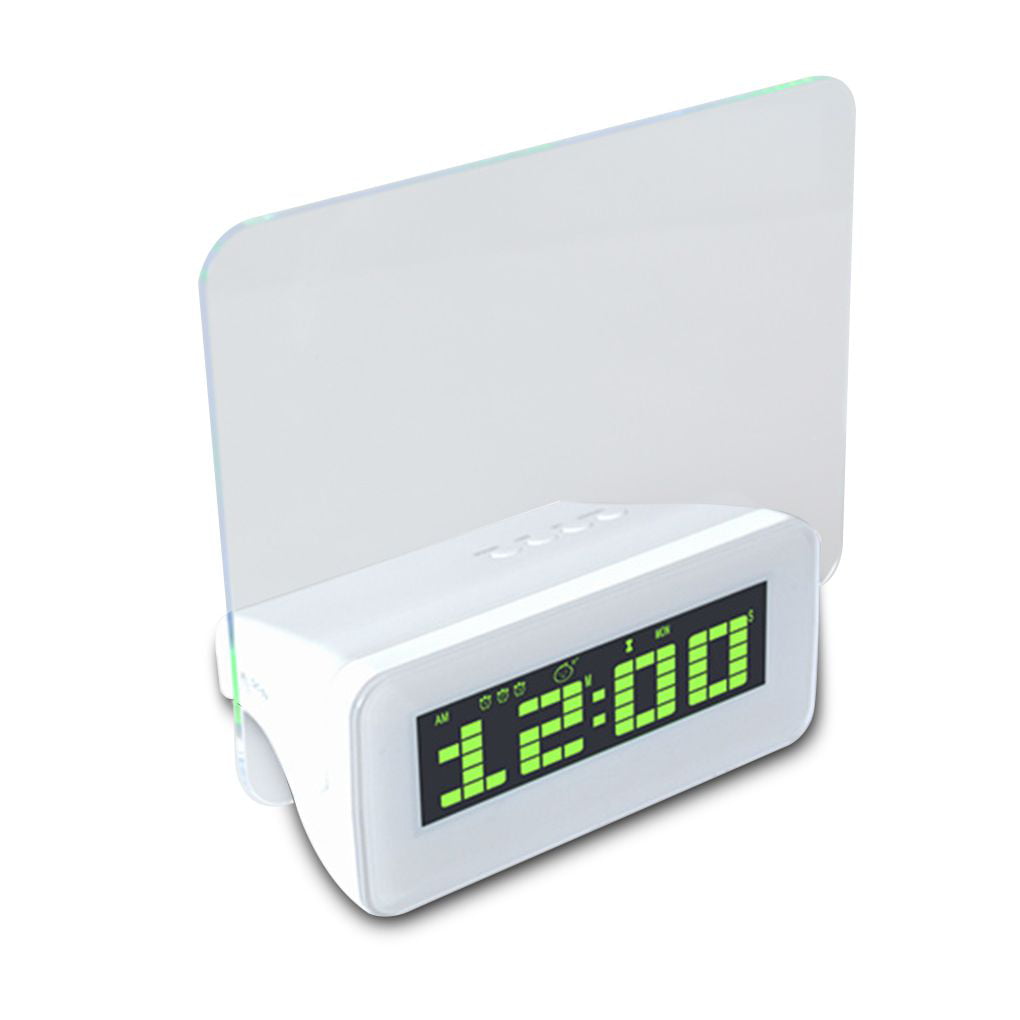 Alarm Clock Fluorescent Message Board Digital Led Light 4 Usb Port Creative Gift 