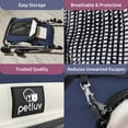 thumbnail image 5 of PetLuv Cat and Dog Stroller, Soft Sided Detachable Pet Carrier & Travel Crate, Plush Bed, Locking Zippers, Privacy Windows, Collapsible, Locking Wheels, 5 of 10