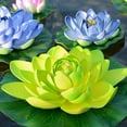 thumbnail image 3 of Artificial Water Lilies Flower Plastic Floral Centerpiece Simulation Water Lilies, 3 of 13