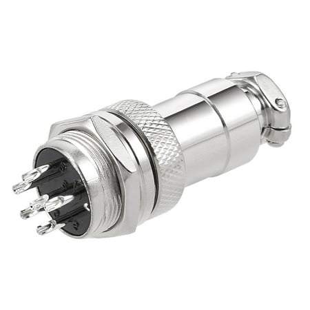 - Aviation Connector, 16mm 6P 4A 125V GX16-6 Waterproof Male Wire Panel Power