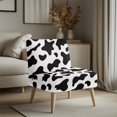 thumbnail image 3 of HELLHERO Dustproof Comfort Material Armless Accent Chair Covers for Sofa, Armless Accent Chair Protector Cow-print, 3 of 8