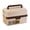 B, variant on 3-Layer Folding Storage Organizer Box 11.8x8.7x5.5 Inch - Portable Tackle Case with Dividers and Combination Lock for Sewing Supplies, Art Crafts, Hardware, Beads, Medicine