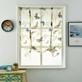 thumbnail image 4 of Embroidery Roman Curtains Tie Up Shade Window Voile Valance Blinds Various Size & Pattern Butterfly 120x140cm, 4 of 10